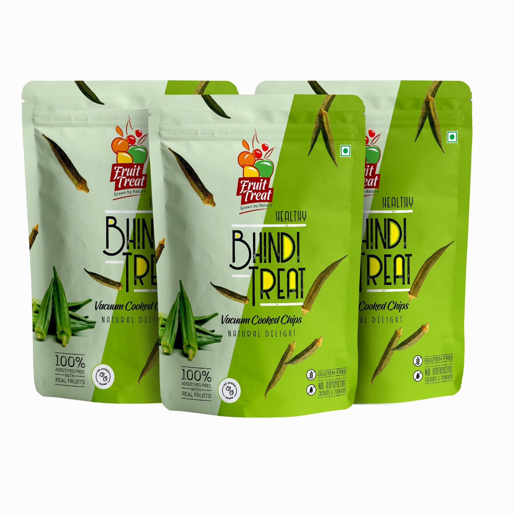 FruitTreat Okra Chips - Vacuum Fried Snacks (60G - Pack Of 3) | Crispy & Tasty Bendi Snacks | Healthy Nutritious Snacks - Okra (B097DMXRBC) Amazon Price History, Amazon Price Tracker