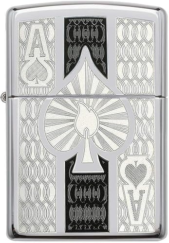 Vista 12 de Zippo - Encendedores Zippo Ace. Vintage Ace Cromo Cepillado