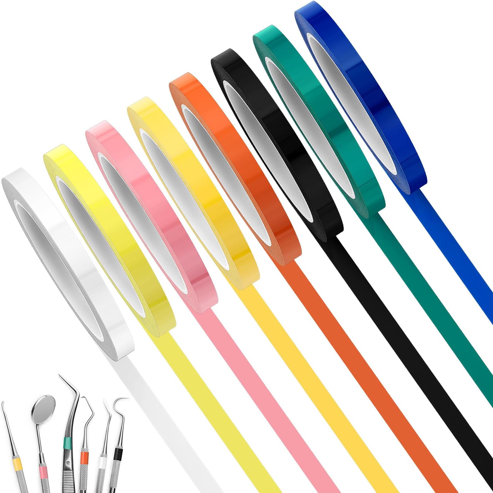 10 Rolls Autoclave TapeSterilization Tape, 0.24" Width 216