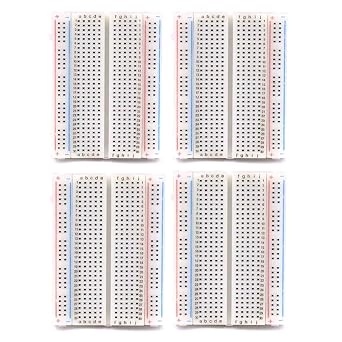 400 نقطة ربط مجموعة النماذج الأولية غير الملحومة لوحة تحكم PCB العالمية لكتل توصيل درع Proto 4 قطع