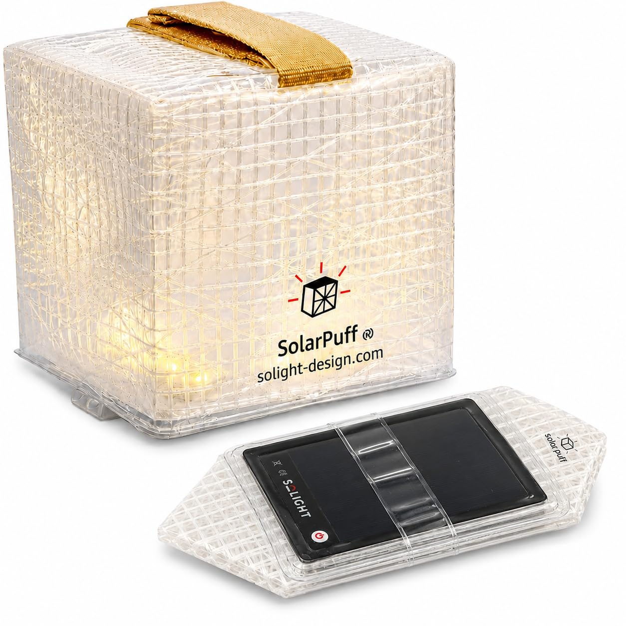 Solight Design - Lanterna solare ricaricabile con sensore di luce - Lanterna da campeggio a LED pieghevole, facile da aprire e piegare, non necessita di gonfiaggio, condizioni meteorologiche estreme