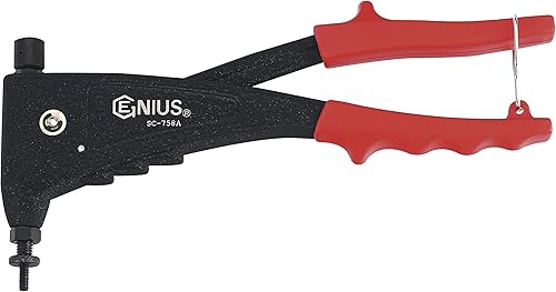Genius Tools Remachadora de tuerca manual resistente SC-758A