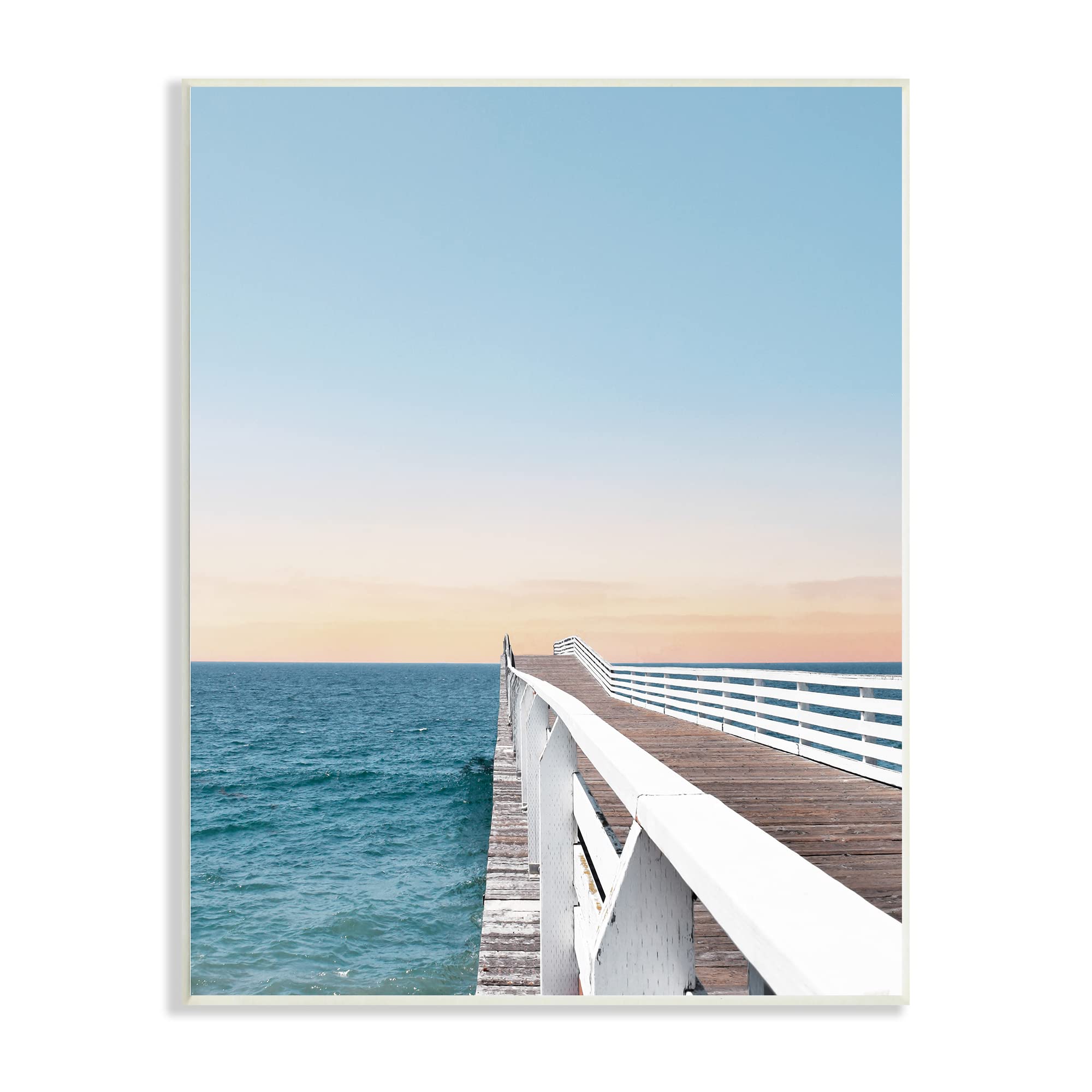 Beautiful Boardwalk Dock Clear Sky Ocean Breeze ,Design by Natalie Carpentieri