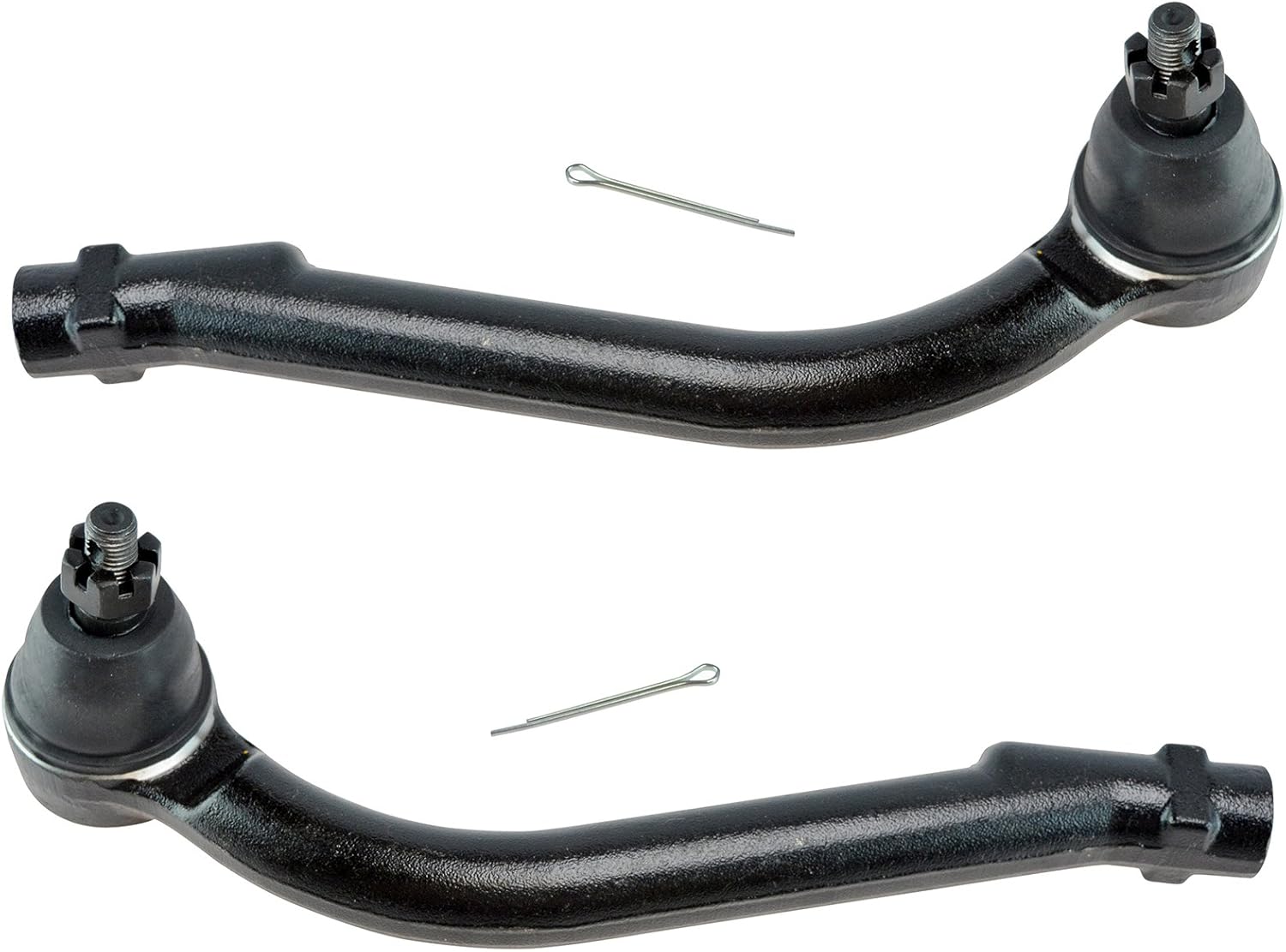 Front Inner and Outer Tie Rod Set 4 Piece Compatible with 2007-2010 Hyundai Elantra 10-13 Kia Forte 10-16 Forte Koup