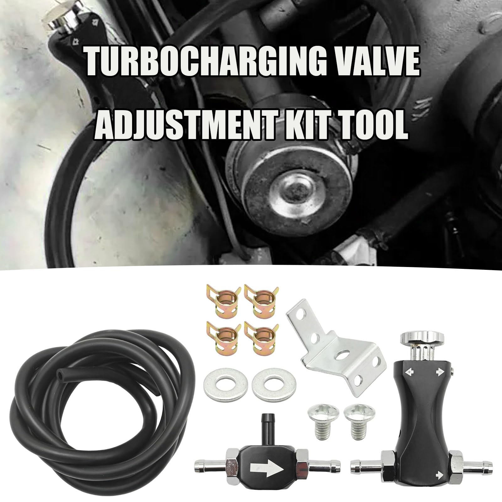 Hoypeyfiy Contrôleur de boost, kit de contrôle manuel Turbo Boost, valve de purge bilatérale réglable pour turbo turbo diesel essence