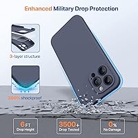Vista 1017 de Miracase Funda diseñada para iPhone 13 Pro Max con protector de pantalla, [forro de microfibra suave antiarañazos], funda protectora de silicona