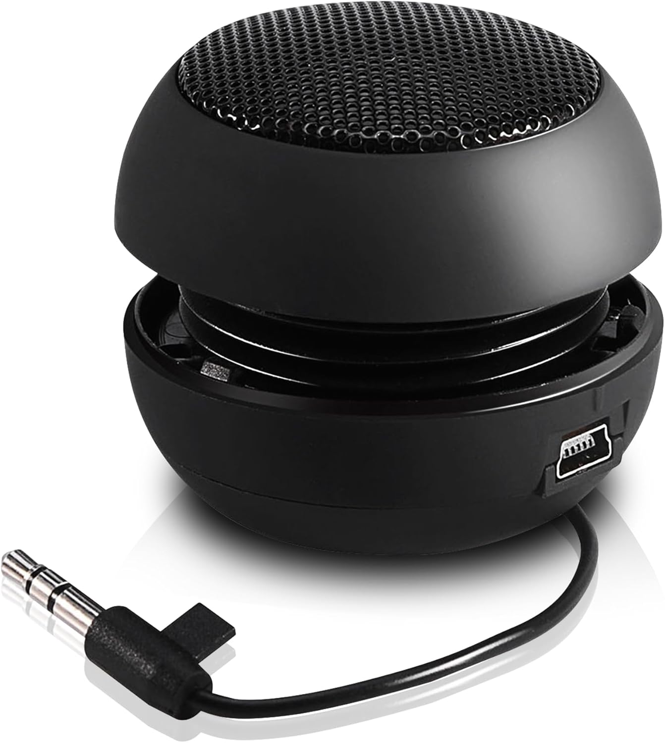 Portable Mini Speaker USB Wired Small Speaker with 3.5mm Aux Input Jack, Travel Speaker External Speaker for Laptop Computer MP3 Player Speaker for Mobile Phone, MP3, PC,