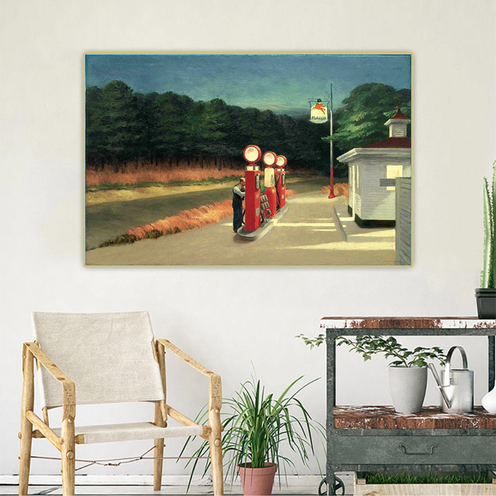 Quadro Su Tela Stampa Artistica Edward Hopper, Poster Moderno Per Arredamento Stanza, 40x60 Cm - 3