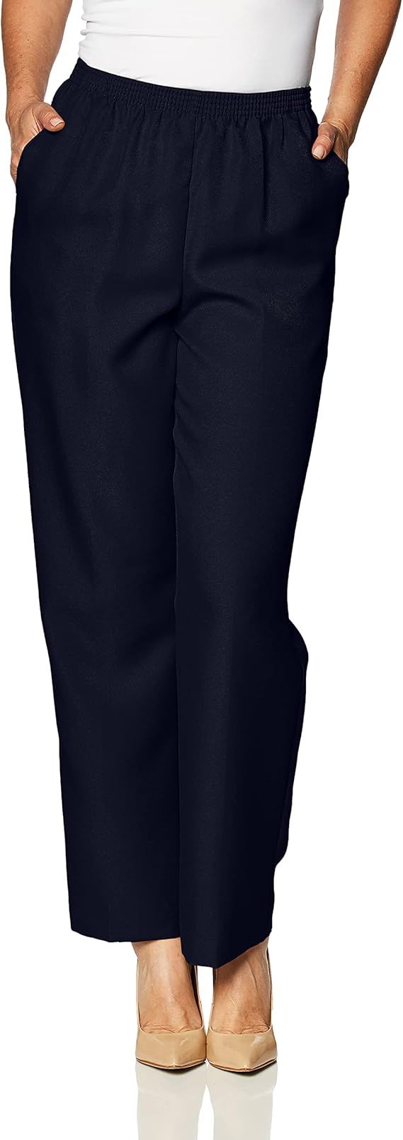 Alfred Dunner Women's Short Length Pant at Amazon Women’s Clothing store Athletic Pants