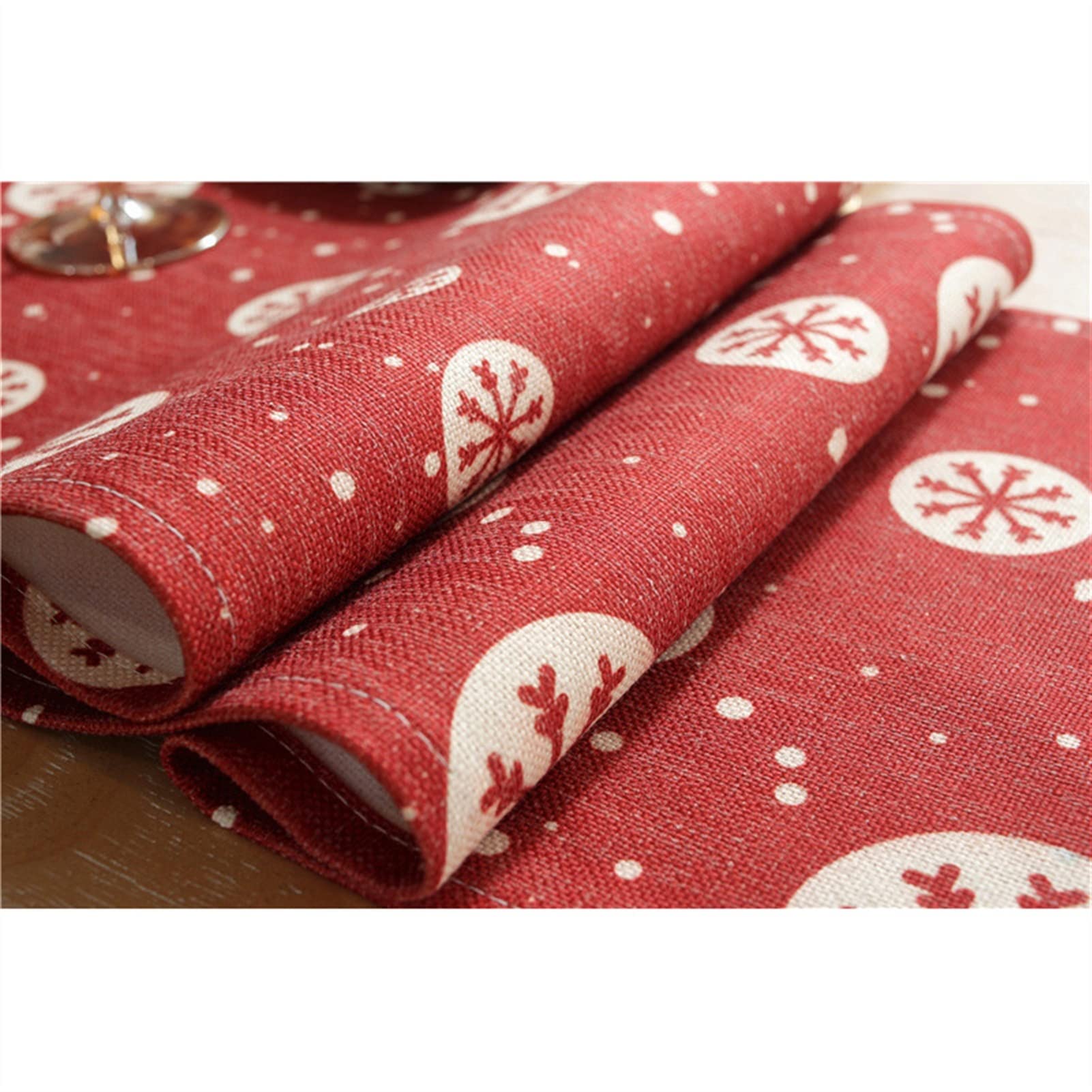 Elegante y lujoso Decoración De Navidad Tabla De Mesa Corredor Verde Árbol De Navidad Grueso Algodón Lino Mesa De Comedor Tabla De Té /TELEVISOR Mantel De Gabinete Regalos navideños(C,30*260cm)