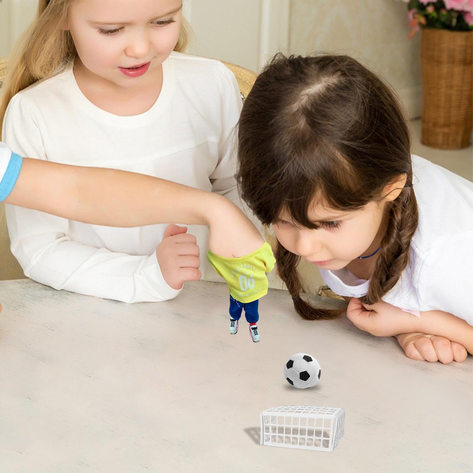 Kids Tabletop Finger Soccer - minii Finger Football Match Kit, Fun Soccer Toy | Educational Finger Puppets and Props, Hilarious Desktop Plaything Finger Flick Soccer for Kids Sports Play Family Friend