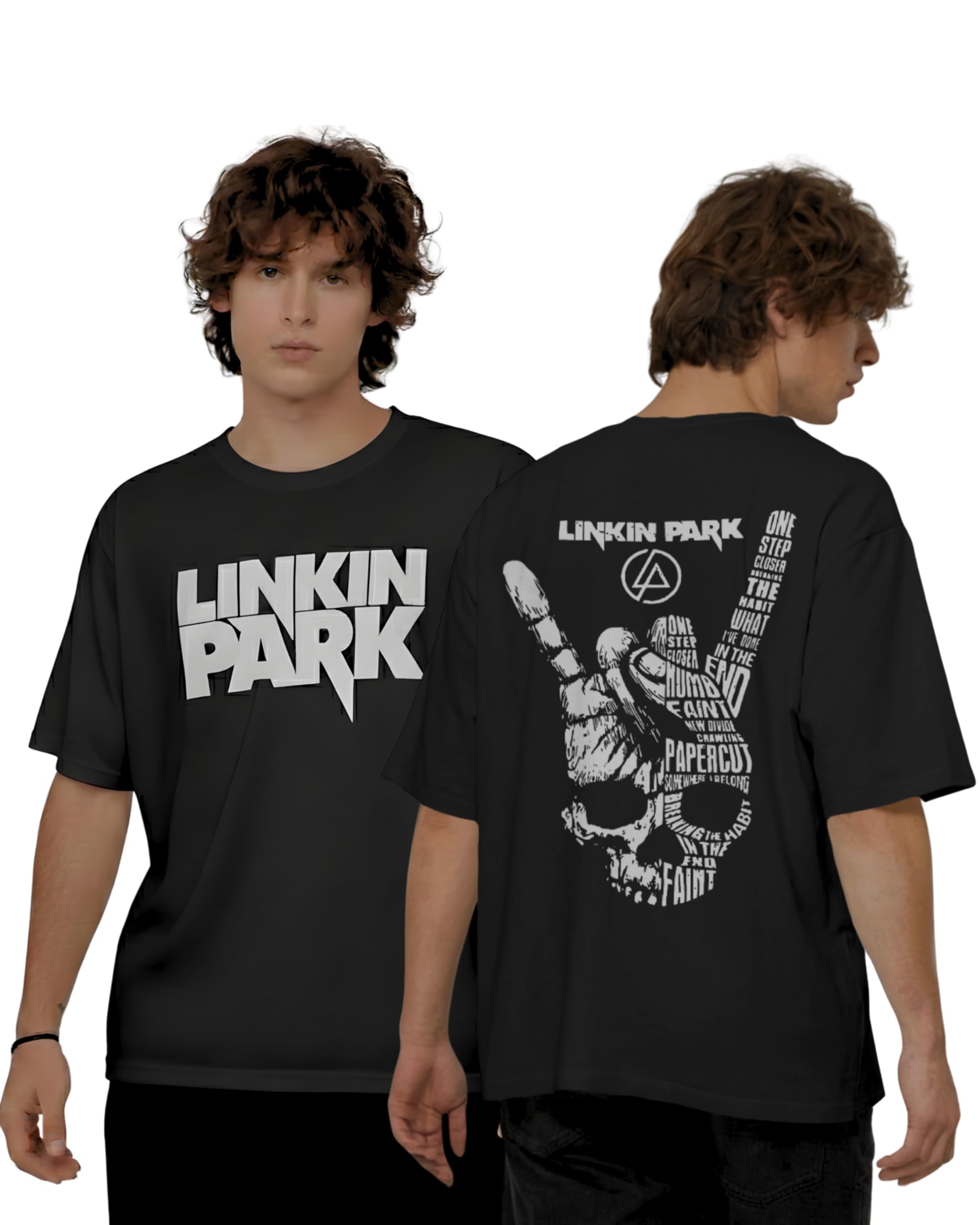 Buy AWBlack Linkin Premium Park Oversized T-Shirt for Men | 240
