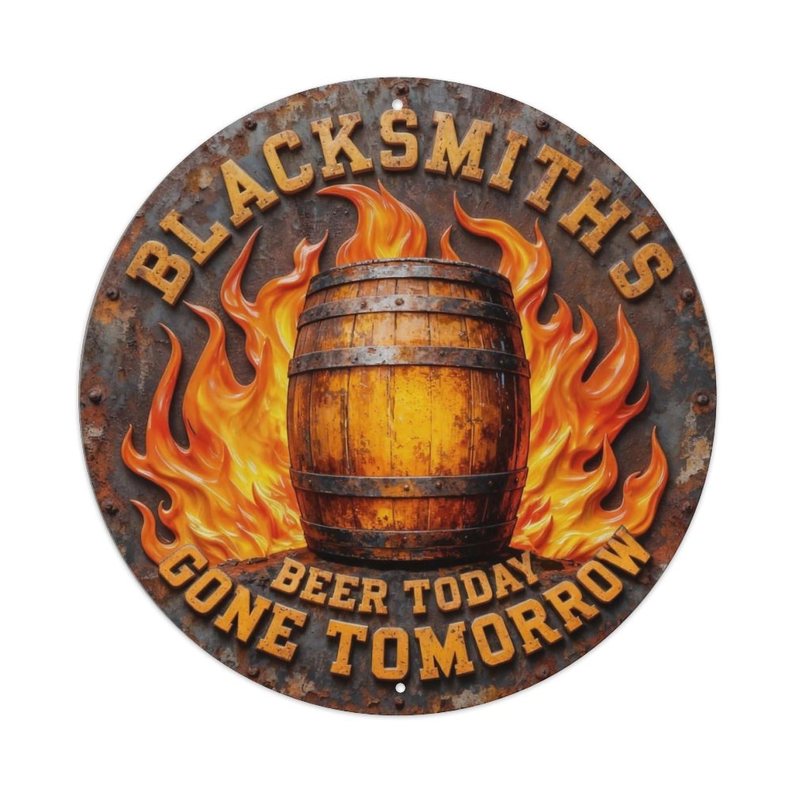 Beer Today Gone Tomorrow Metal Tin Sign Plaque