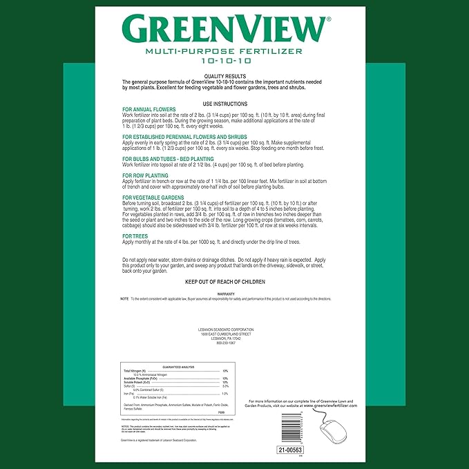 Fertilizante Multiuso 10-10-10 Greenview 640 oz miniatura 6