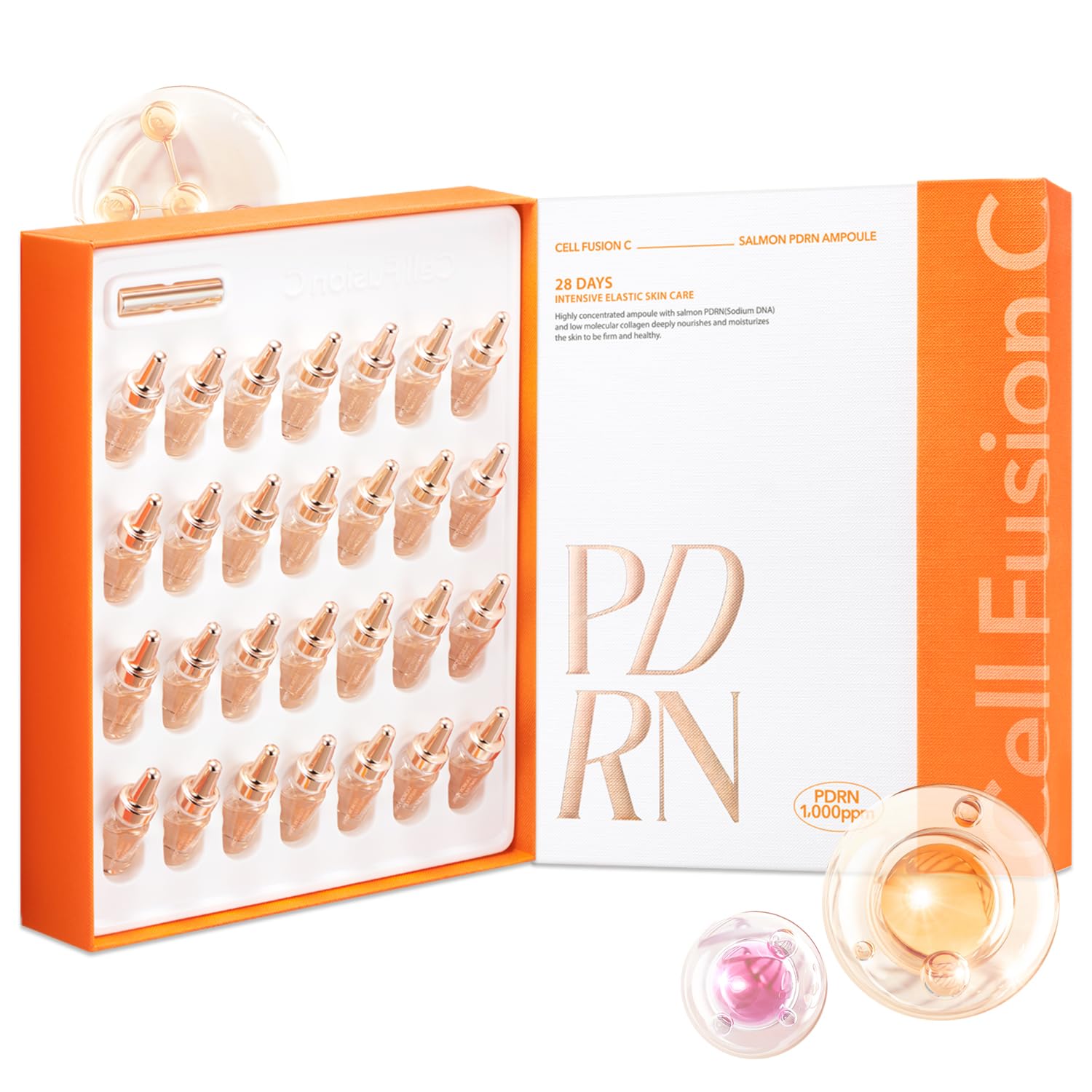 Dermanex Cell Fusion C Salmon DN Ampoule 28 days (100% Authentic) PDRN Moisture Skincare Gift Set- Korean Skincare Luxury Premium High-end Hydrating Anti Aging Serum