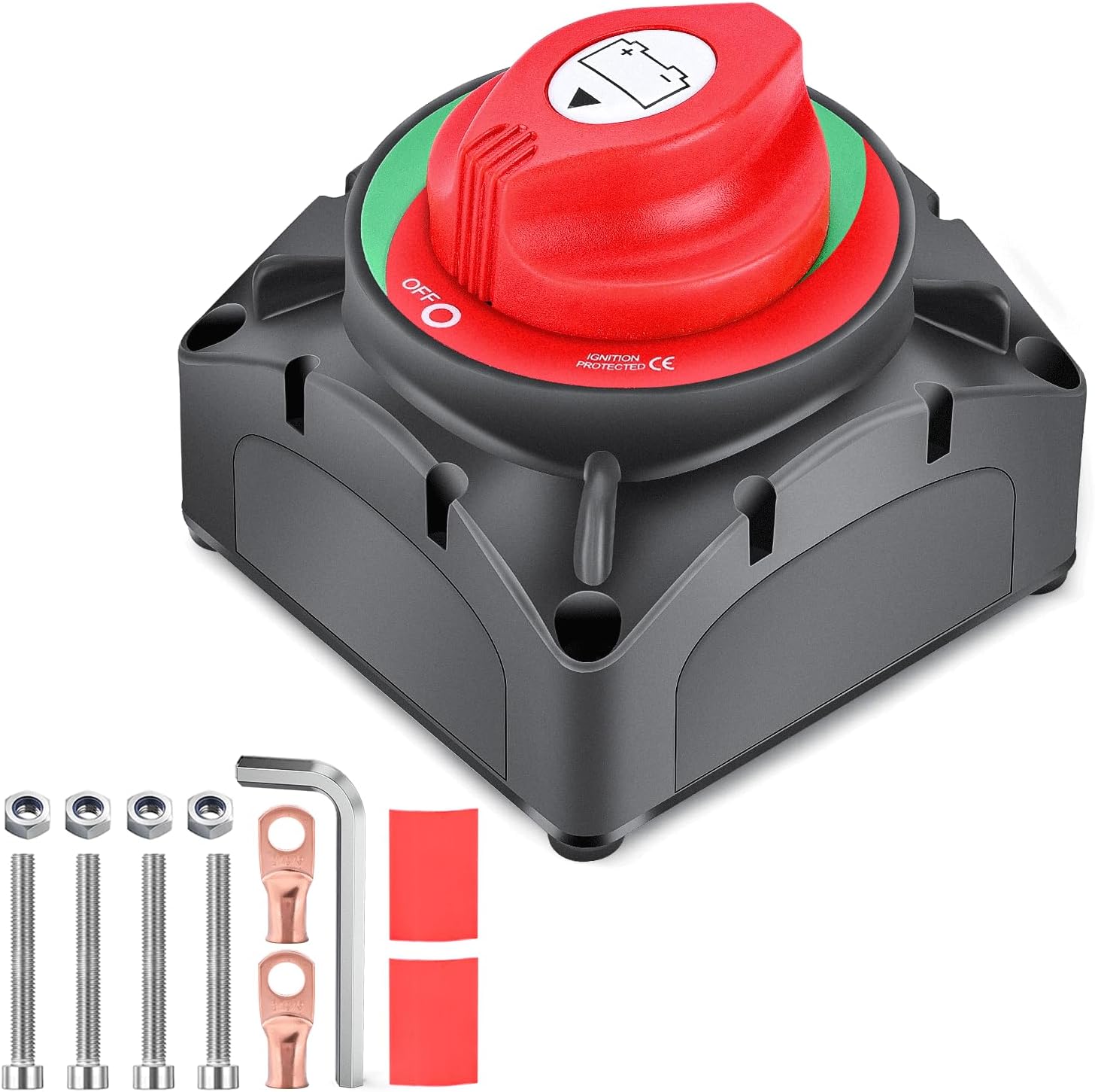 Nilight 600A High Current Battery Switch 12V 24V 48V ON Off Heavy Duty Battery Power Cut Master Switch Disconnect Isolator for Truck Vehicle Trailer RV Marine Boat Yacht