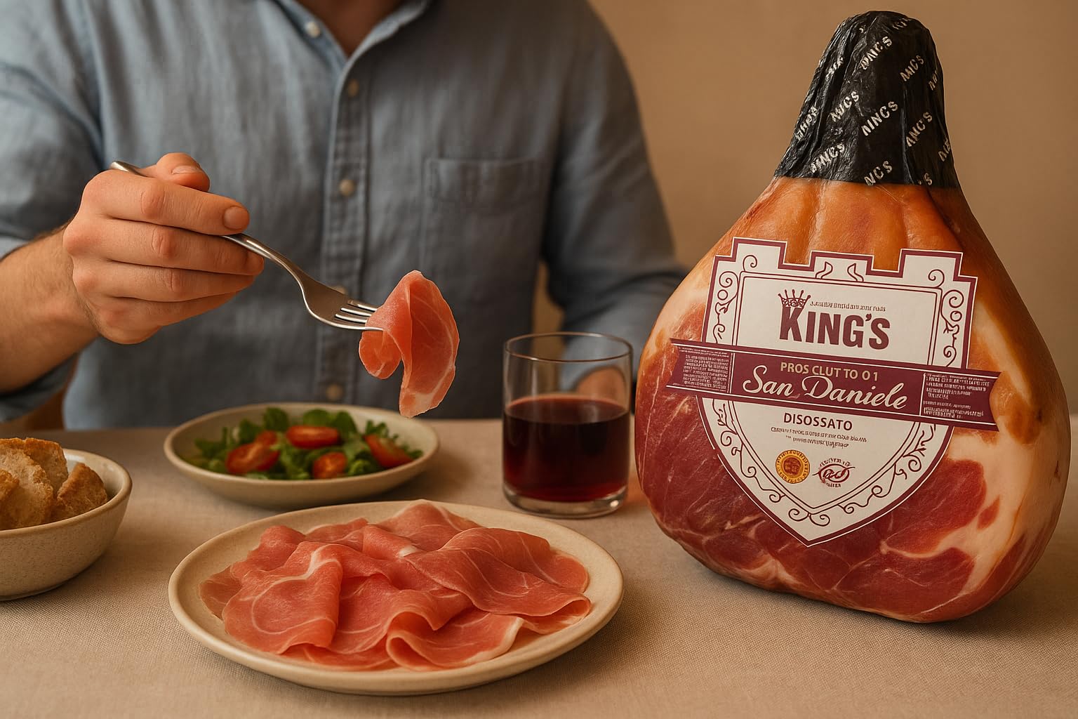 Prosciutto di San Daniele Disossato 8kg – Stagionatura Naturale, Gusto Autentico della Tradizione Friulana – Ideale per Gastronomie, Ristoranti, Catering e Uso Domestico