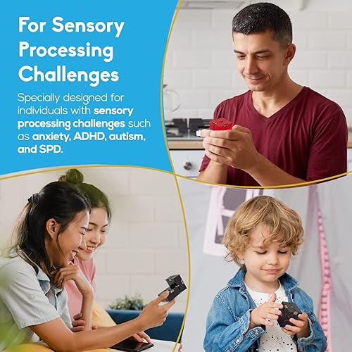 Miniatura 4 de PILPOC theFube Infinity Cube Fidget Desk Toy - Cubo mágico infinito de aluminio con funda, resistente, pesado, alivia el estrés y la ansiedad, para