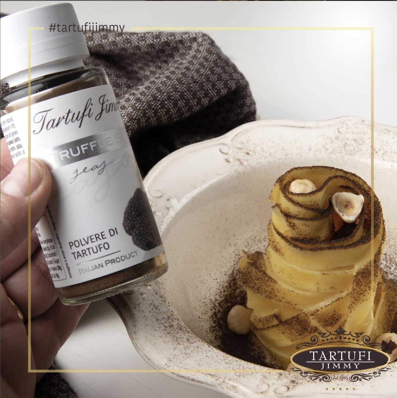 Coffret Gourmet à la Truffe | Sauce à la Truffe Blanche 90g + Poudre de Truffe Noire 45g + Sauce à la Truffe Noire 90g | Condiments Italiens pour Pâtes, Risottos et Antipasti – Made in Italy