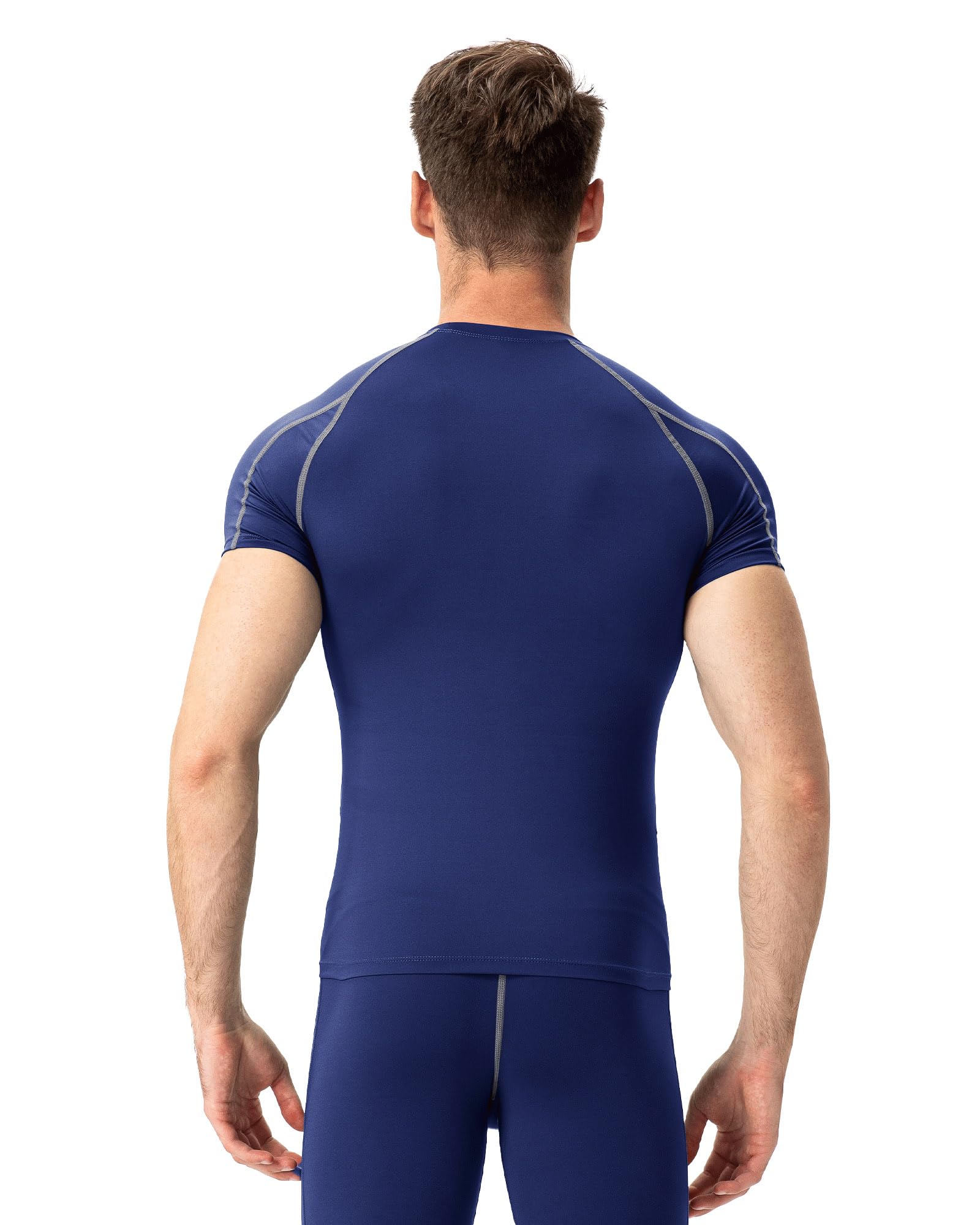 T-shirt de compression extensible à manches courtes pour homme - Séchage rapide