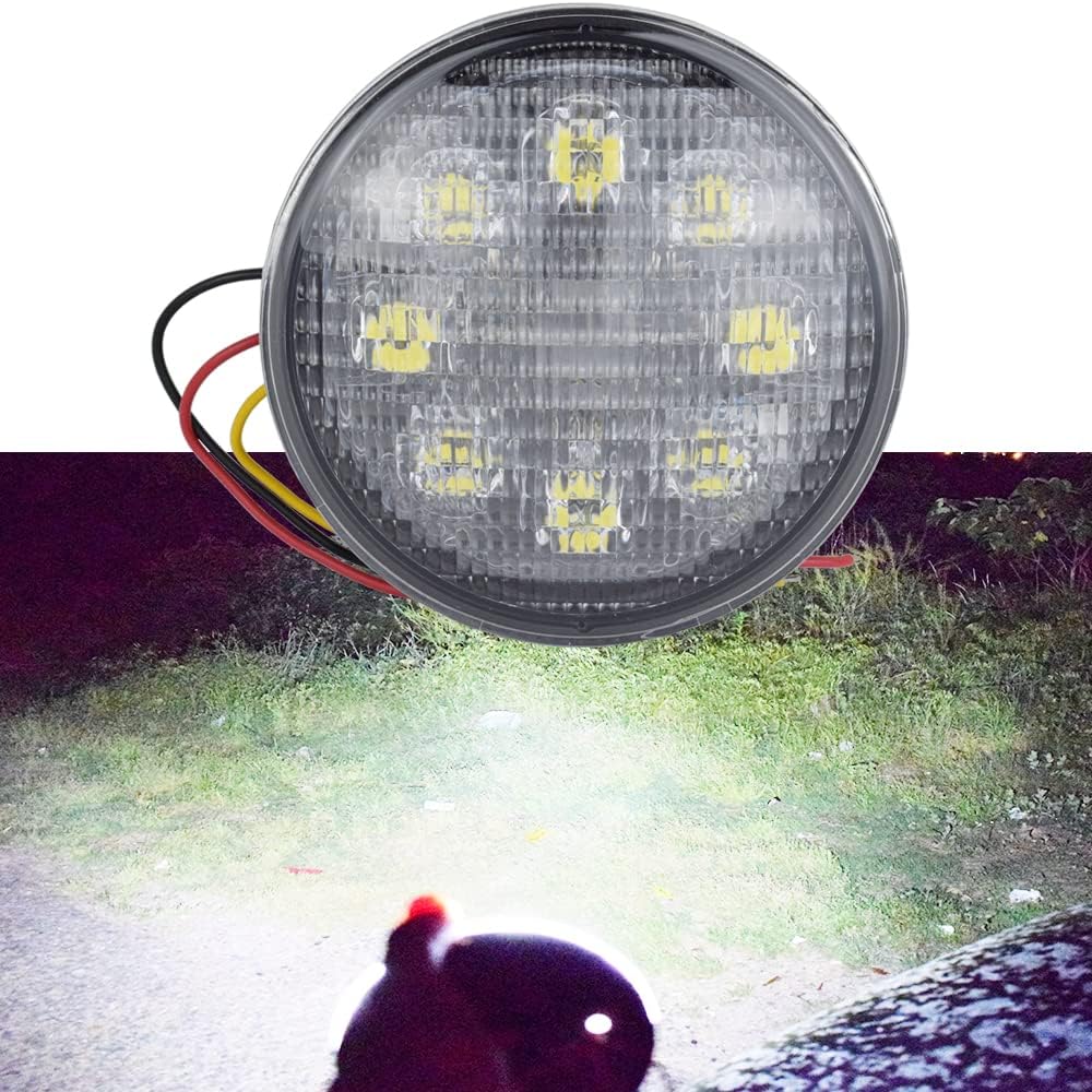 LED Light Round Sealed for Joh Deer 4.37 Inch CE RE25126 ATV UTV Hi/Lo Beam 12V Tractor MOTO Bulb 2520 4000 6030