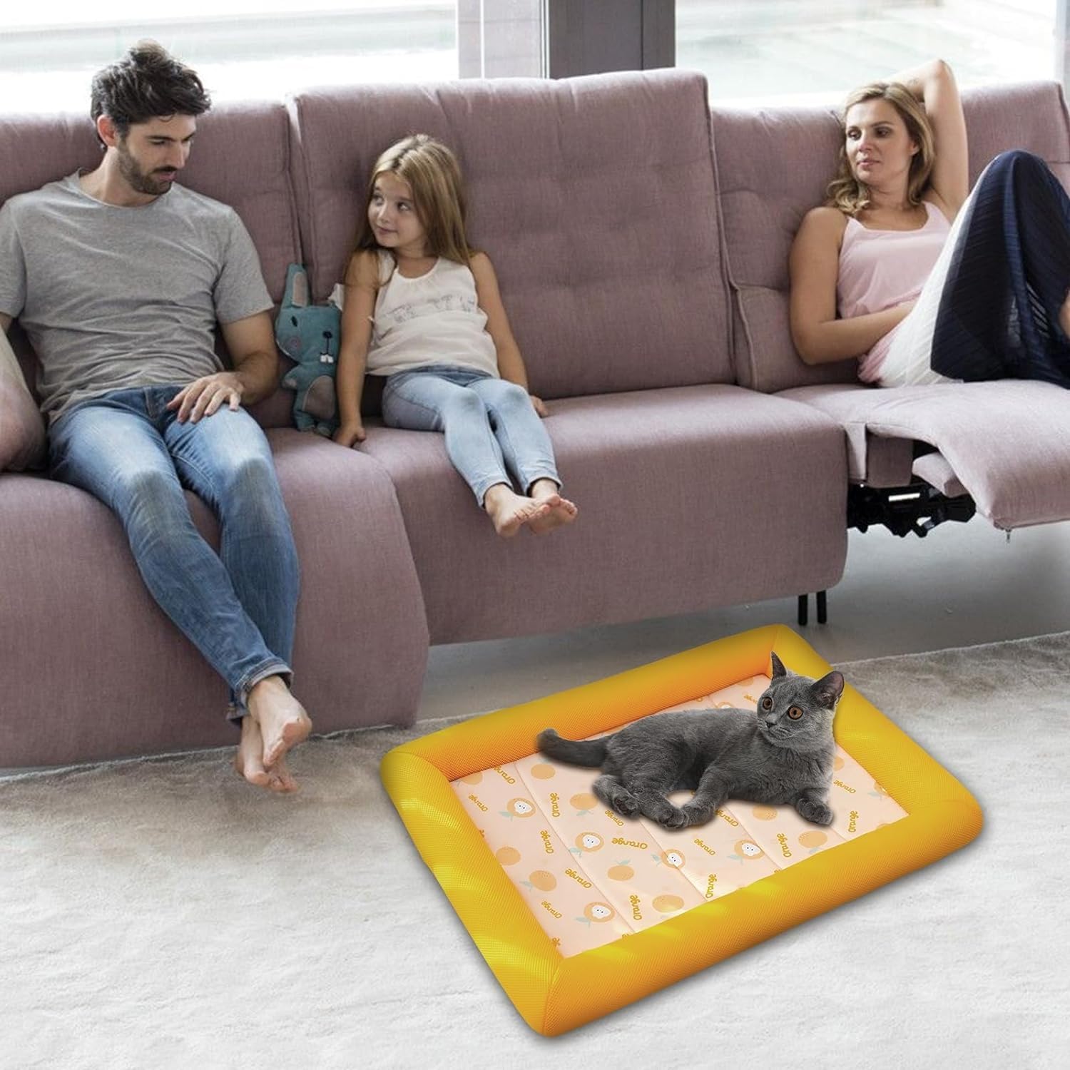 Tappetino Refrigerante For Cani 52x42 Cm, Tappetino Refrigerante Riutilizzabile For Animali Domestici, Tappetino Refrigerante For Cani Medio, Tappetino Auto-raffreddante For Cani Viaggi A Casa Estate(