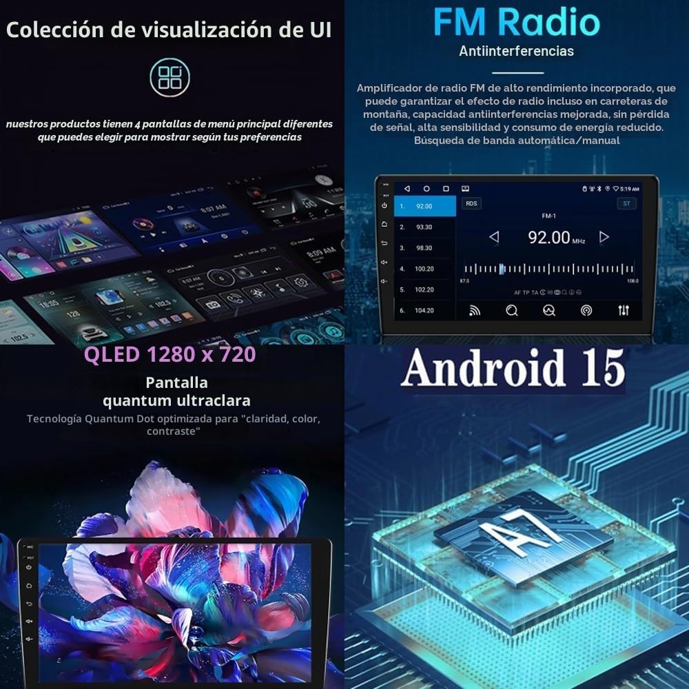 Car Stereo Carplay Radio de Coche para Seat Leon 3 MK3 2013-2018 HD Pantalla Tactil Radio Reproductor Reproductor de Internet, Bluetooth, WiFi, 4 Nuclear 1G+16G