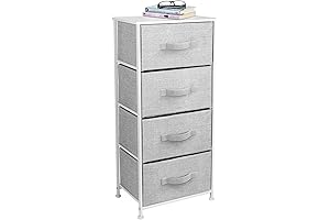 Sorbus 4-Drawer Nightstand: Must-Have Nightstand for College Dorm