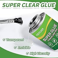 Vista 7 de Super Glue, pegamento transparente con pincel, adhesivo fuerte multiusos de 4 oz, pegamento super instantáneo multiusos para madera, cerámica