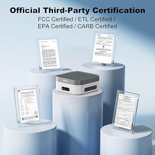 Miniatura 9 de Purificadores de aire para el hogar, el filtro True HEPA H13 captura el olor a humo, la caspa de mascotas, purificador de aire portátil y silencioso