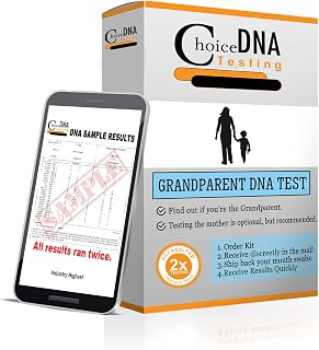 Grandparent DNA Home Test Kit - Includes one Grandparent & one Child. (at Home - for Personal Purposes Only) – Free Return Shipping to Lab, All Lab Fees Included - Results in 6 Business Days
