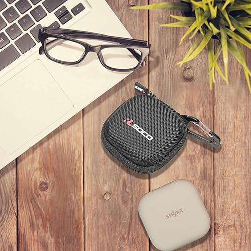 Vista 28 de RLSOCO Funda rígida para SHOKZ OpenFit 2/OpenFit 2+/OpenFit Air/OpenFit Auriculares de oreja abierta True Wireless Bluetooth (gris)
