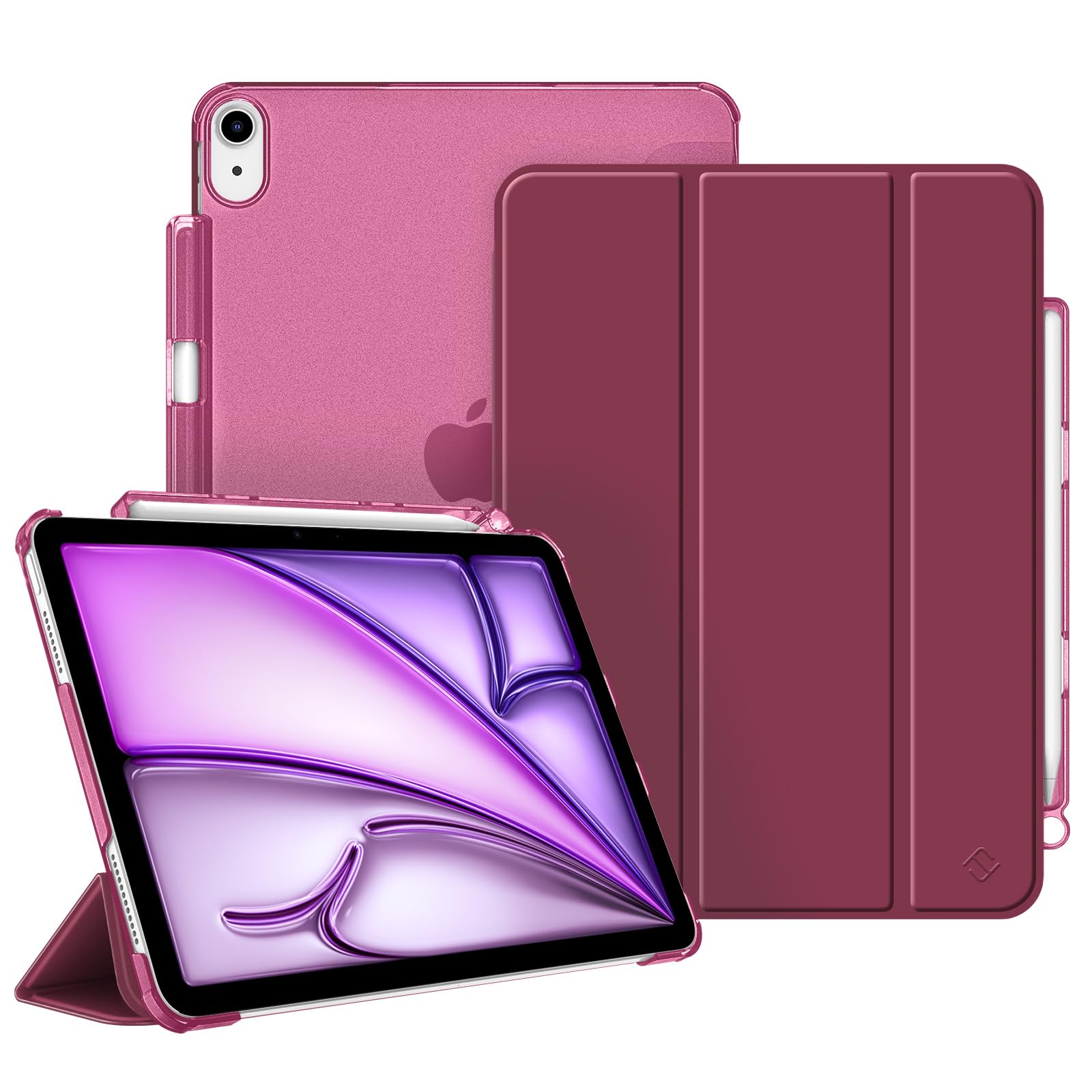 Accessori Apple Custodia IPad Air 11 Pollici 2024/2025 KVTVOU - Trasparente Con Portapenne Custodia Magnetica Trasparente - Foto 14