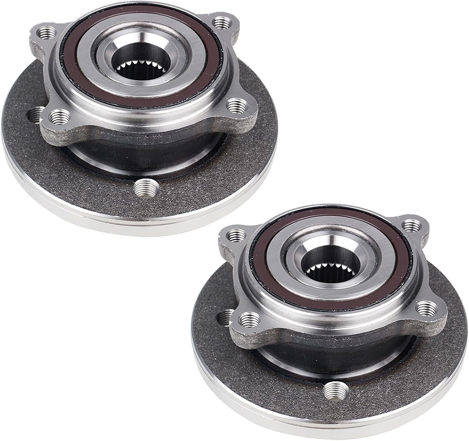 Autoround 513226 Pair Front Wheel Hub and Bearing Assembly Replacement for 2002-2006 Mini Cooper w/ABS