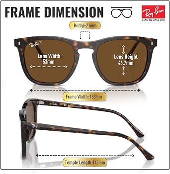 Ray-Ban RB2210 Square Shape Sunglasses with Official RAYBAN Eyewear Kit