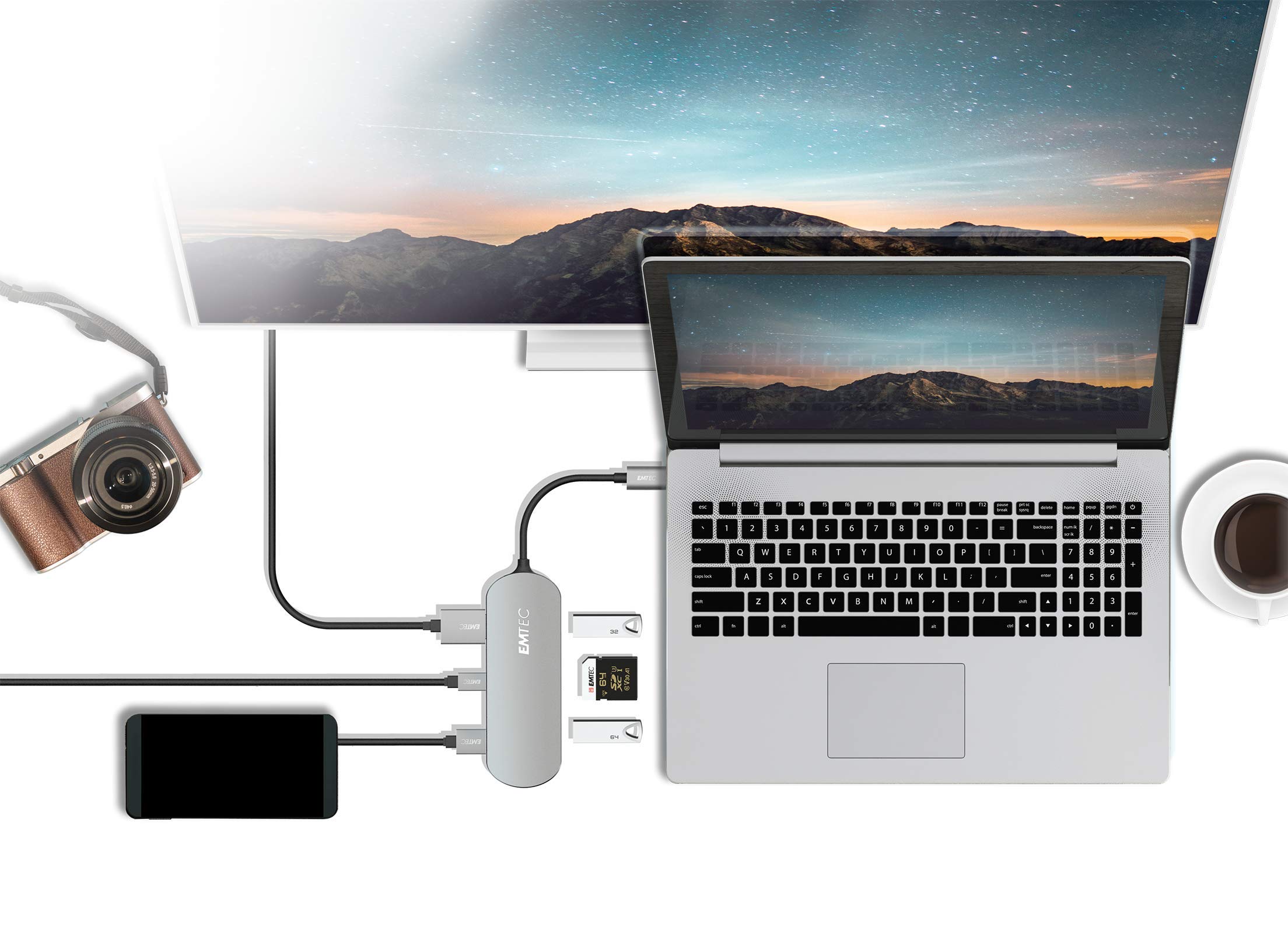 Emtec HUB 6 EN 1 USB Type-c