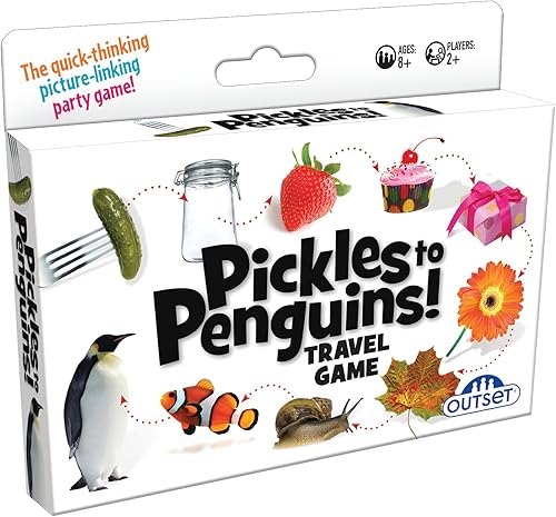 Miniatura 2 de Pickles to Penguins! Edición de viaje - El juego de fiesta de enlace de imágenes de pensamiento rápido - para 2 o más jugadores a partir de 8 años