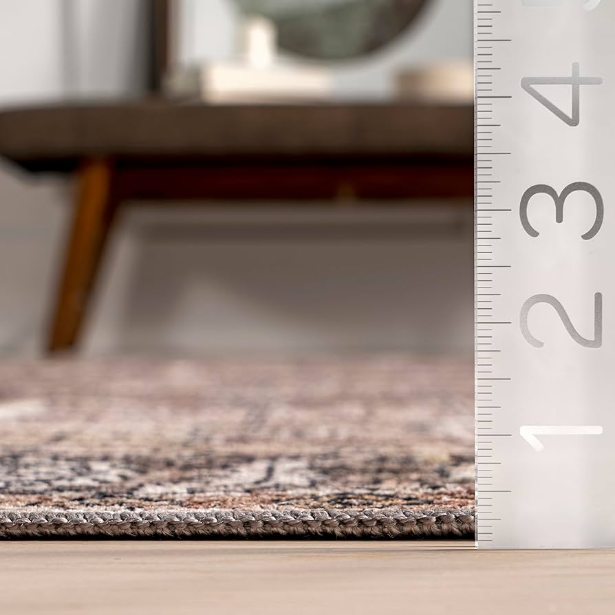 Used USA vintage Rug Mat インテリア Alexander Home Sophia Printed Botanical Vintage Area Rug