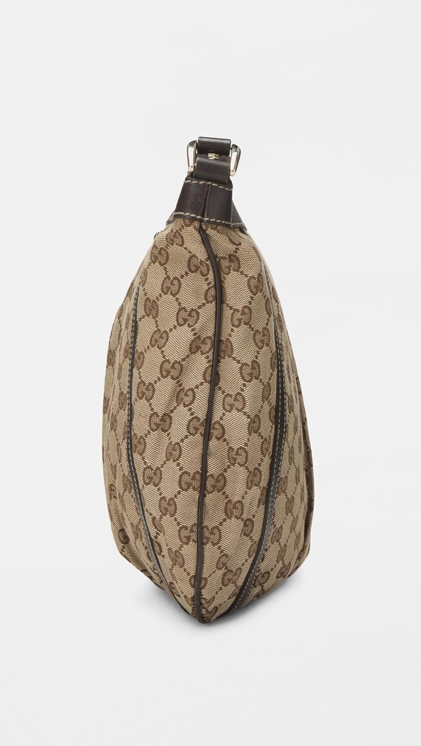 What Goes Around Comes Around Women's Pre-Loved Gucci Brown Canvas D Ring Abbey Messenger Bag, Brown, One Size - Image 5