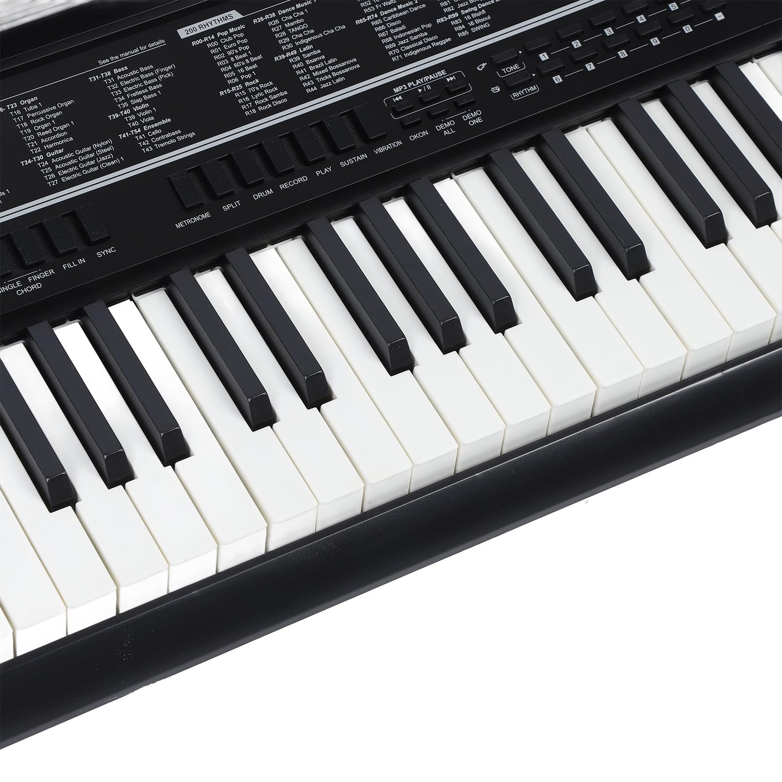 Pianoforte con Tastiera Digitale a 61 Tasti, Pianoforte Digitale Elettronico con Effetti Sonori Multipli per Bambini