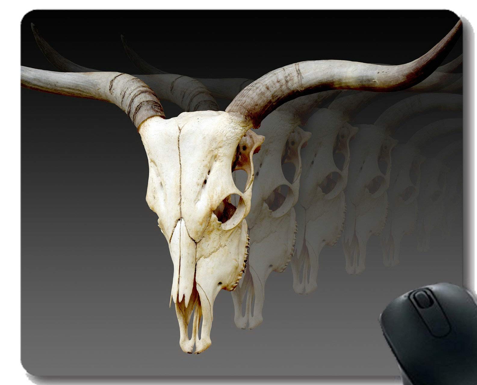 Yanteng Mouse Pad Custom Design, Skull animal world corner wild Mouse Mat