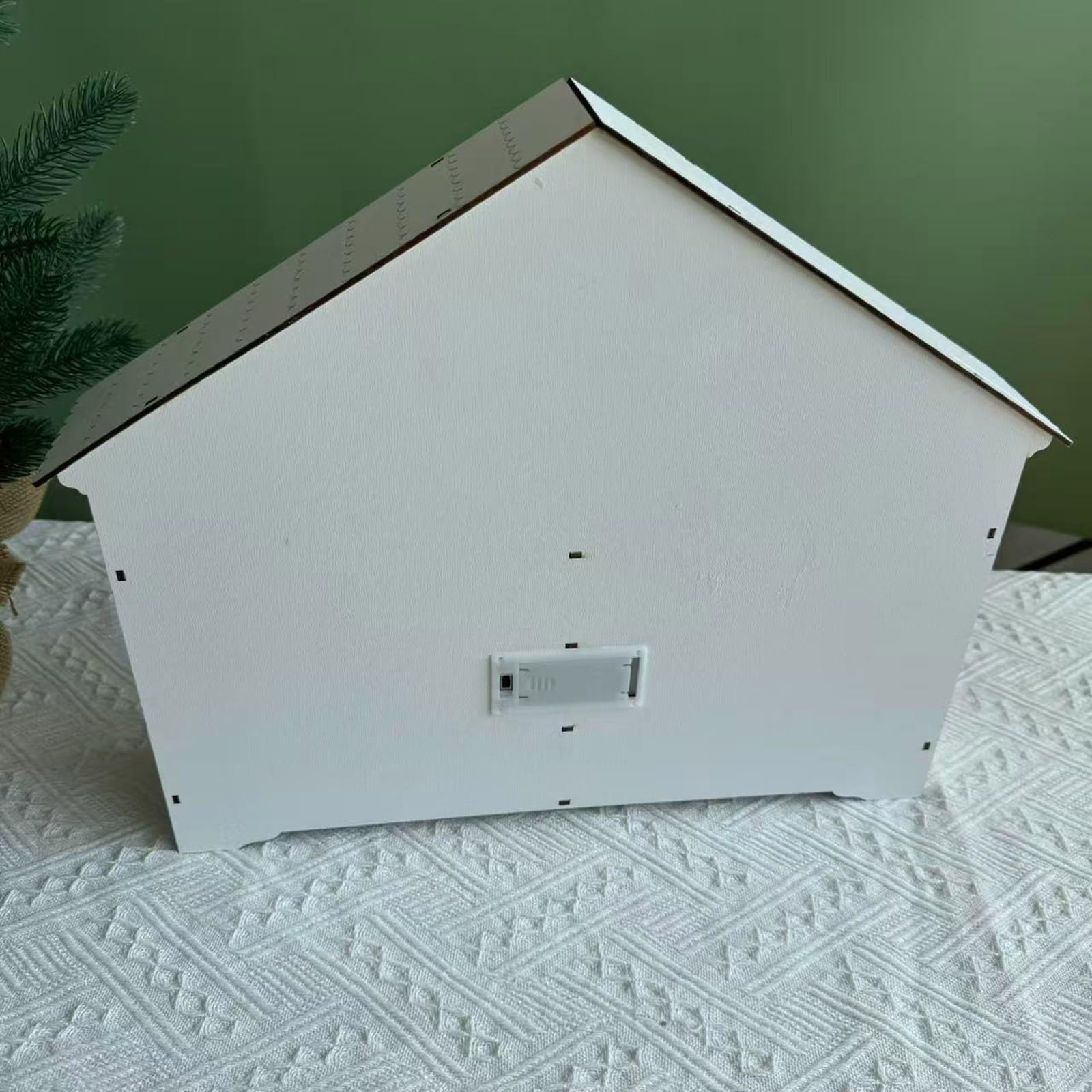 Holz LED beleuchteter Adventskalender, Weihnachten Adventskalender, mit LED-Lichtern und 24 Schubladen, Holzdeko
