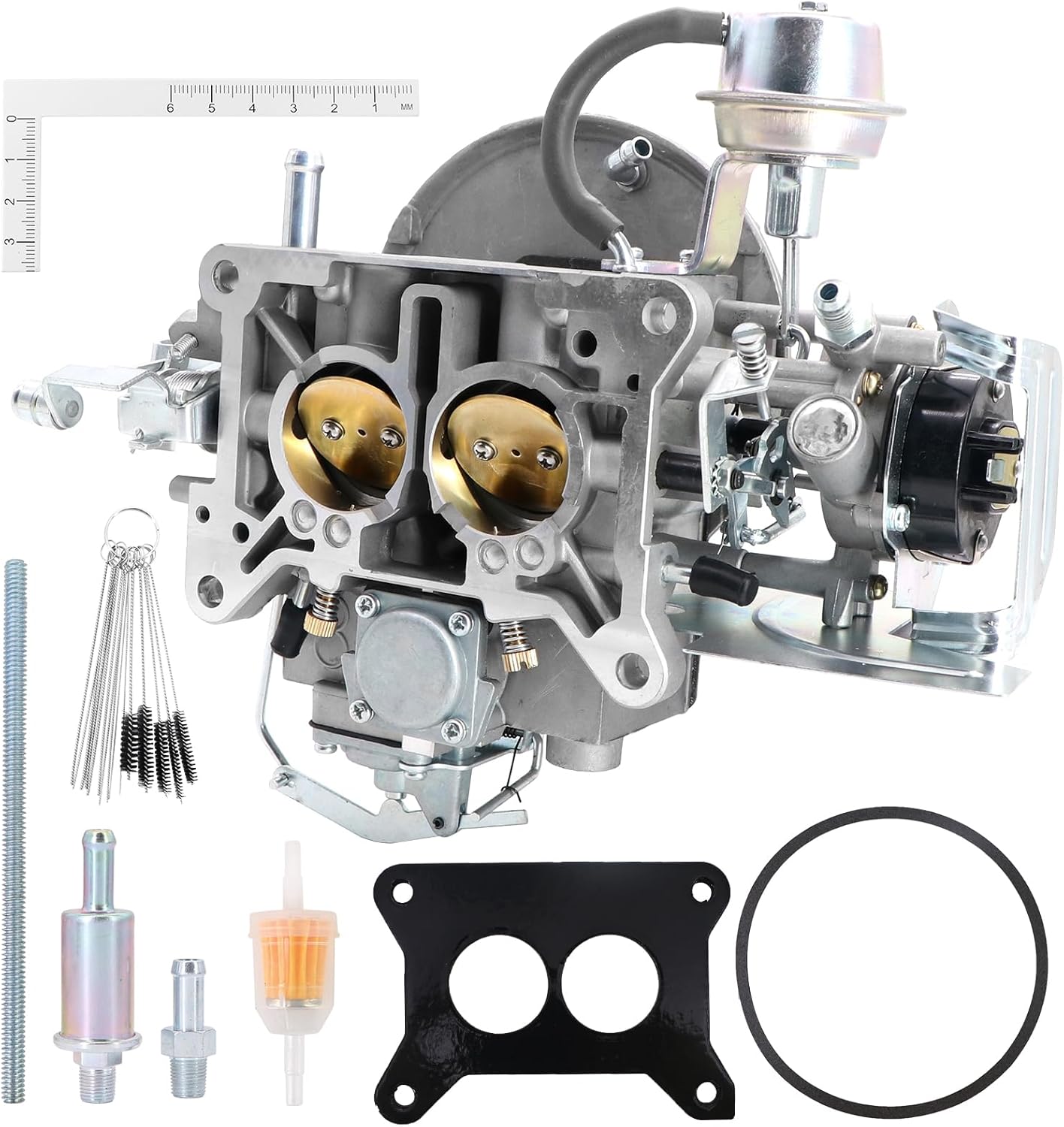 KIPA 2 Barrel Carburetor 2100 2150 A800 Replace For Ford 289 302 351 F100 F250 F350 Jeep 360 Mustang Electric Choke
