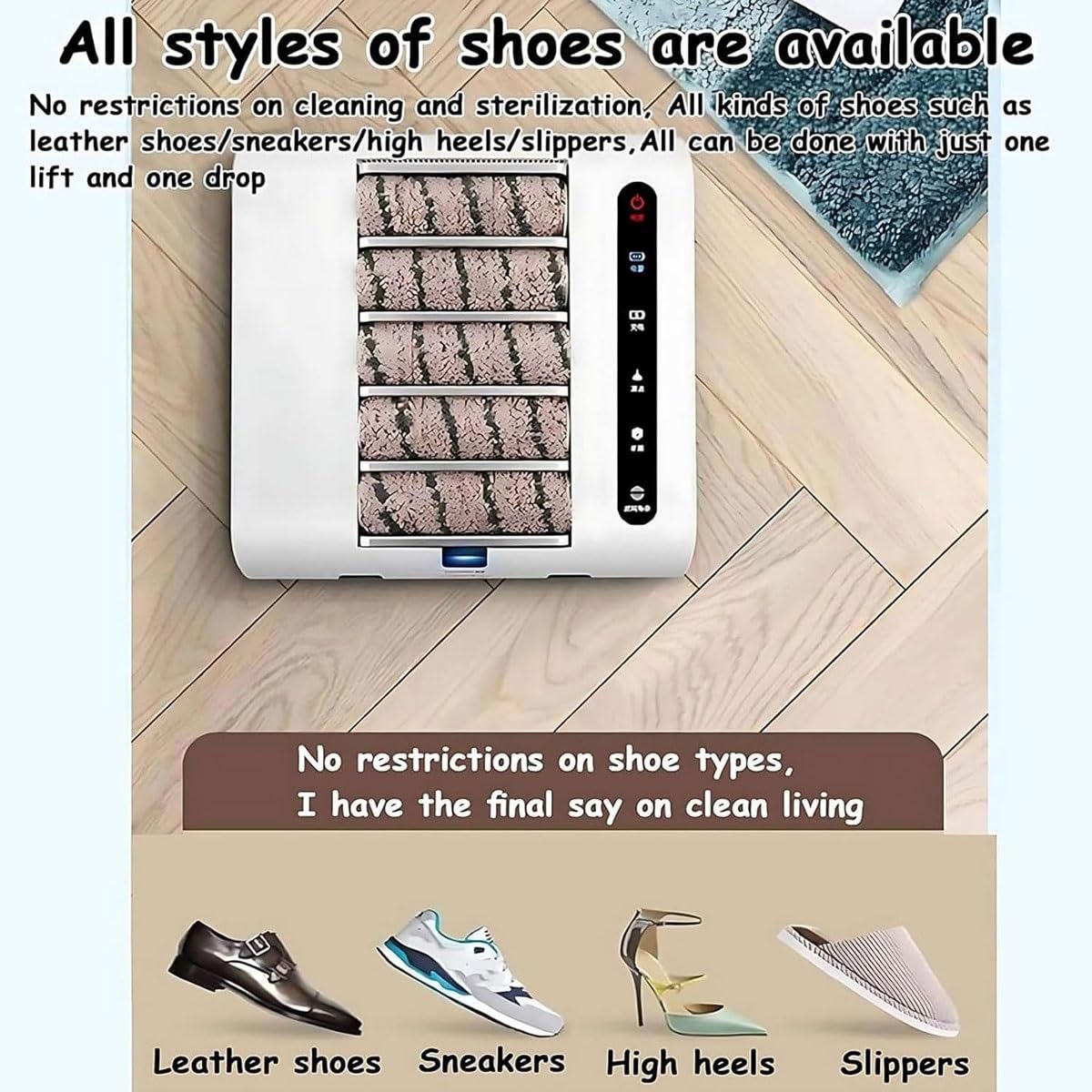 Máquina De Limpieza Suelas Totalmente Automática, Abrillantador Zapatos, Sin Agua, para Hoteles Y Edificios Comerciales