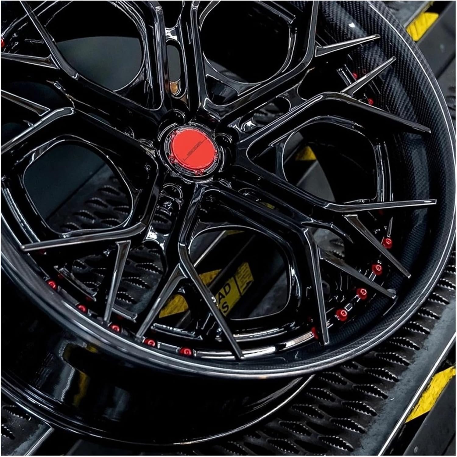 Carbon Fiber Glossy Black Forged 16, 18, 20, 21, 22, 24, 26-inch Wheels 5x114.3, 5x112, 5x130
