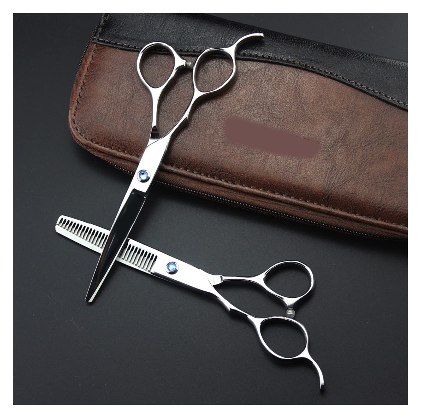 Haarschneideschere, Friseurschere/Effilierschere 6" 5,5" Friseur-Set für Linkshänder