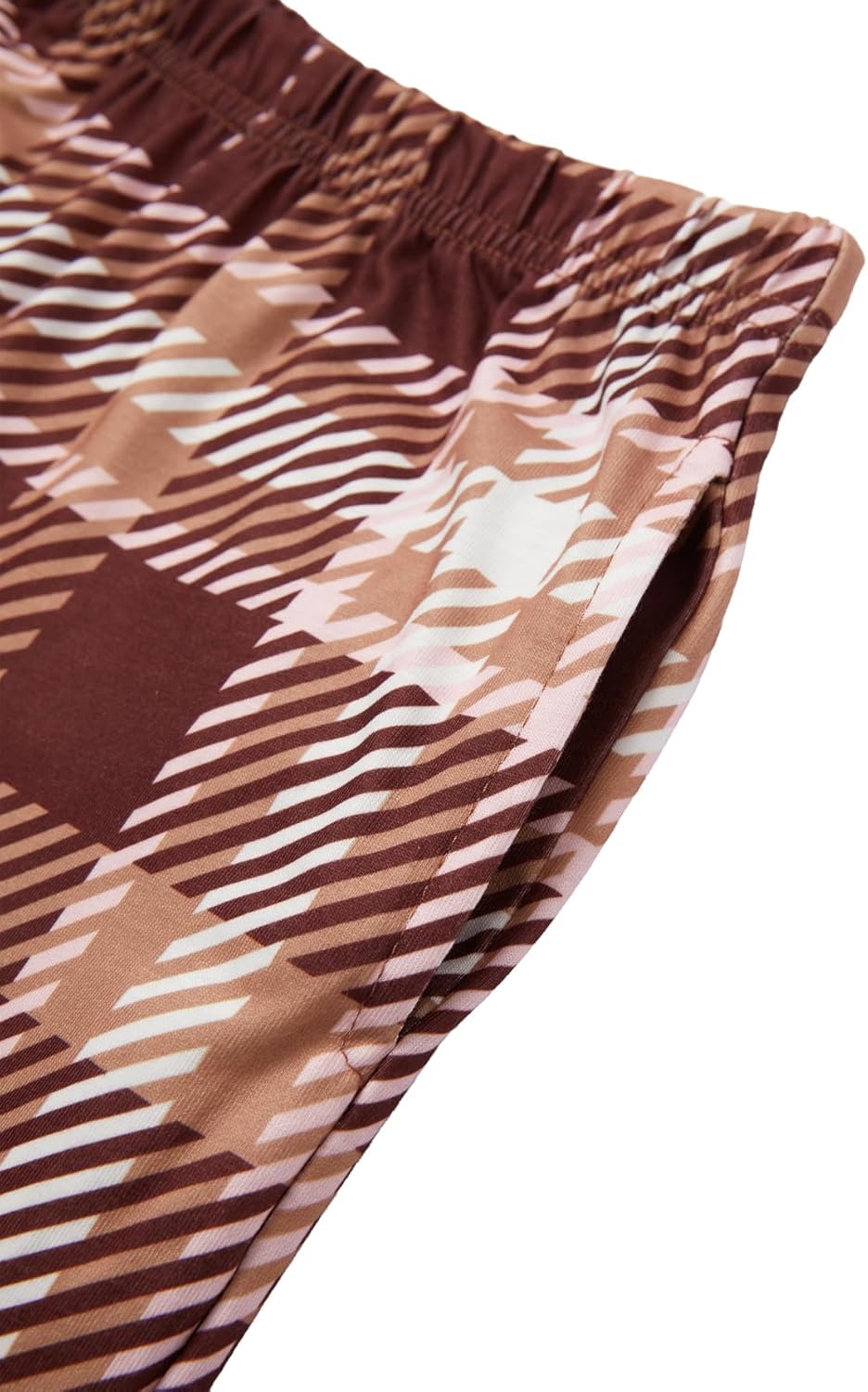 IFFEI Family Christmas Pajamas Matching Sets with Gingerbread Man Print Tee and Plaid Bottom Pants Holiday Sleepwear - Image 7