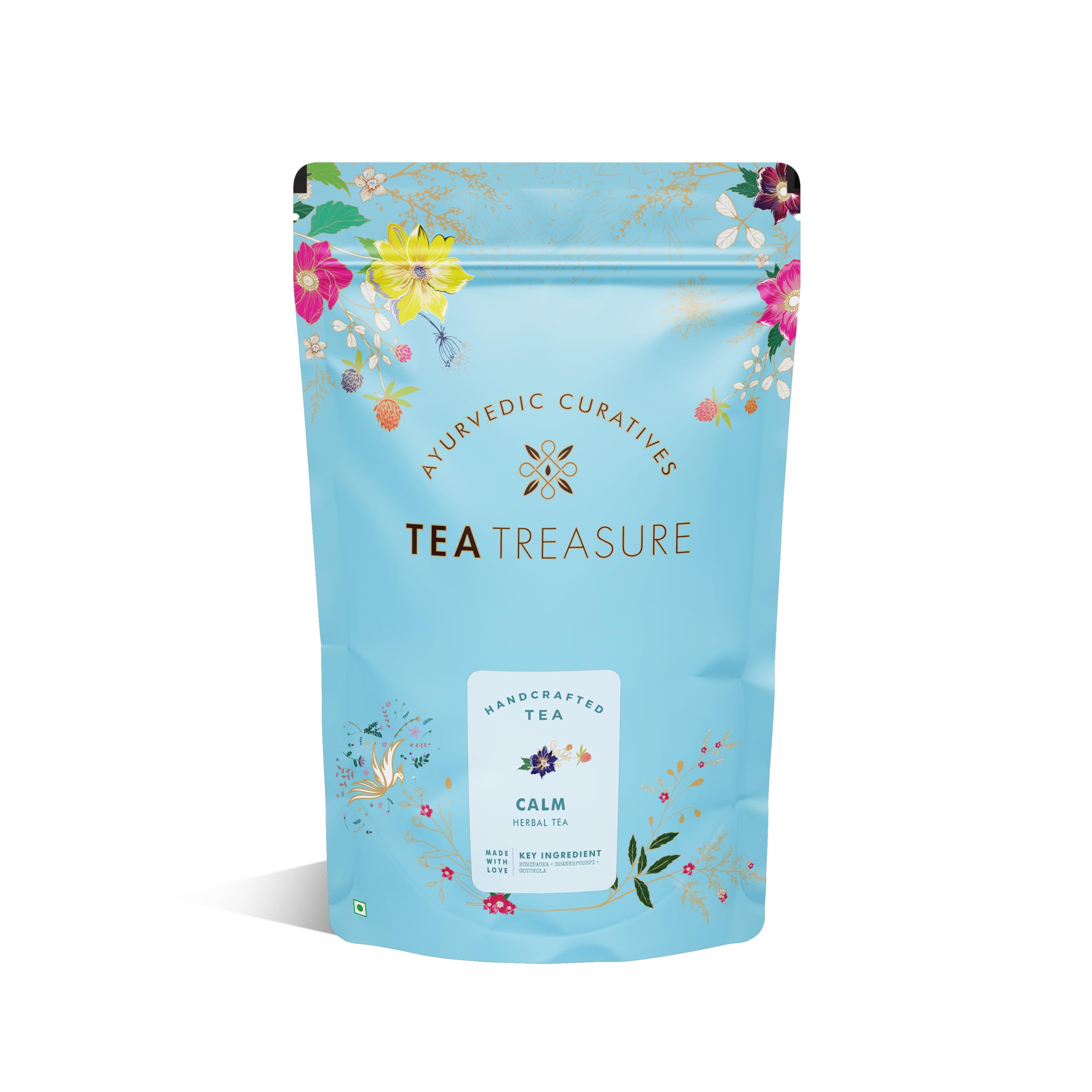 Tea Treasure Calm Herbal Tea 50gm | Calm Tea Loose Leaves | Calms The Mind | Reduces Stress & Bloating | Combats Fatigue | Helps You Relax (B01LEWPBHO) Amazon Price History, Amazon Price Tracker