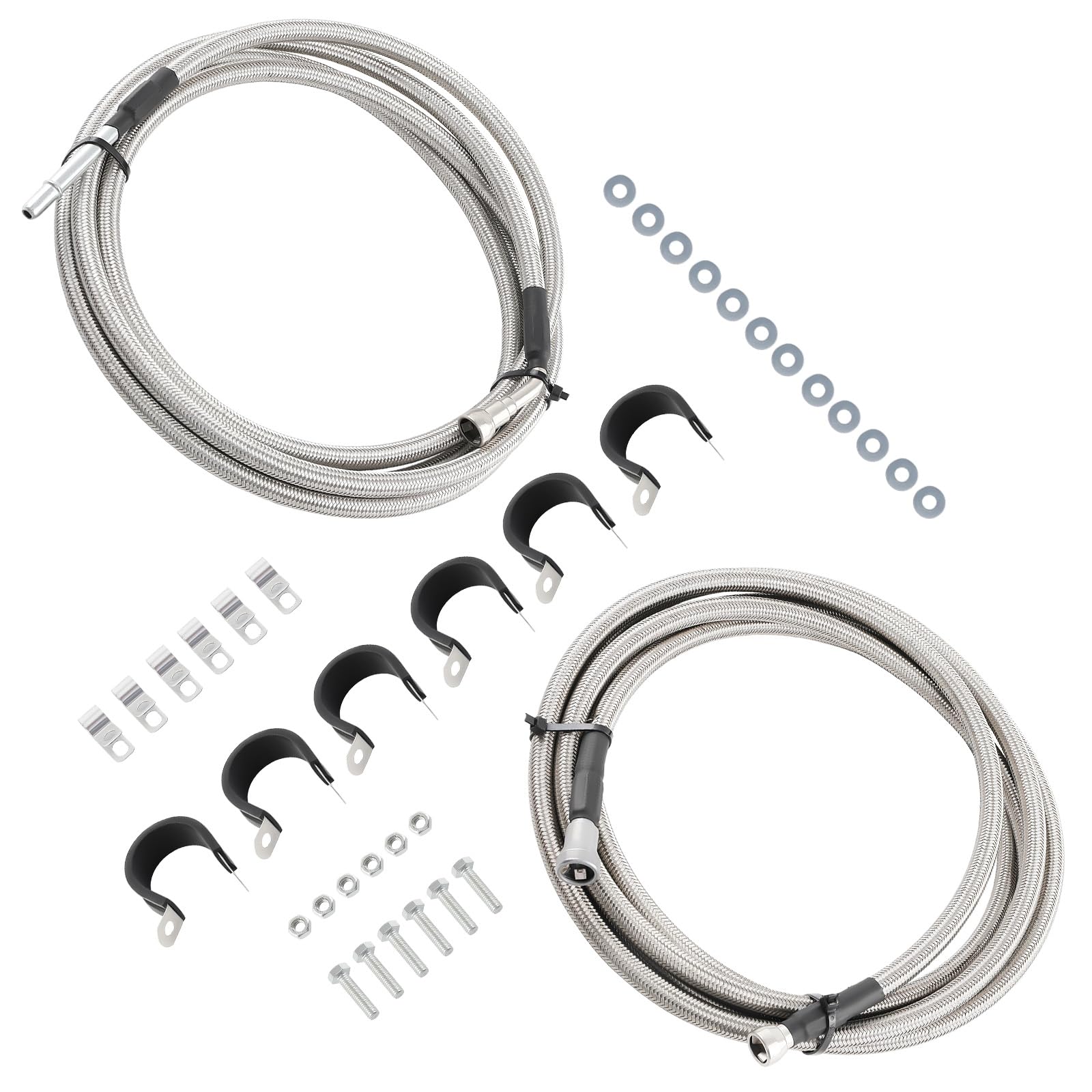 maXpeedingrods Fuel Line Repair Kit for Chevrolet Cobalt (LS/LT) 2005-2010, QFF0015SS Stainless Steel Braided Fuel Line Kit for Chevrolet Cobalt LT Team Canada Coupe 2-Door 2010 19-801 | 819-811