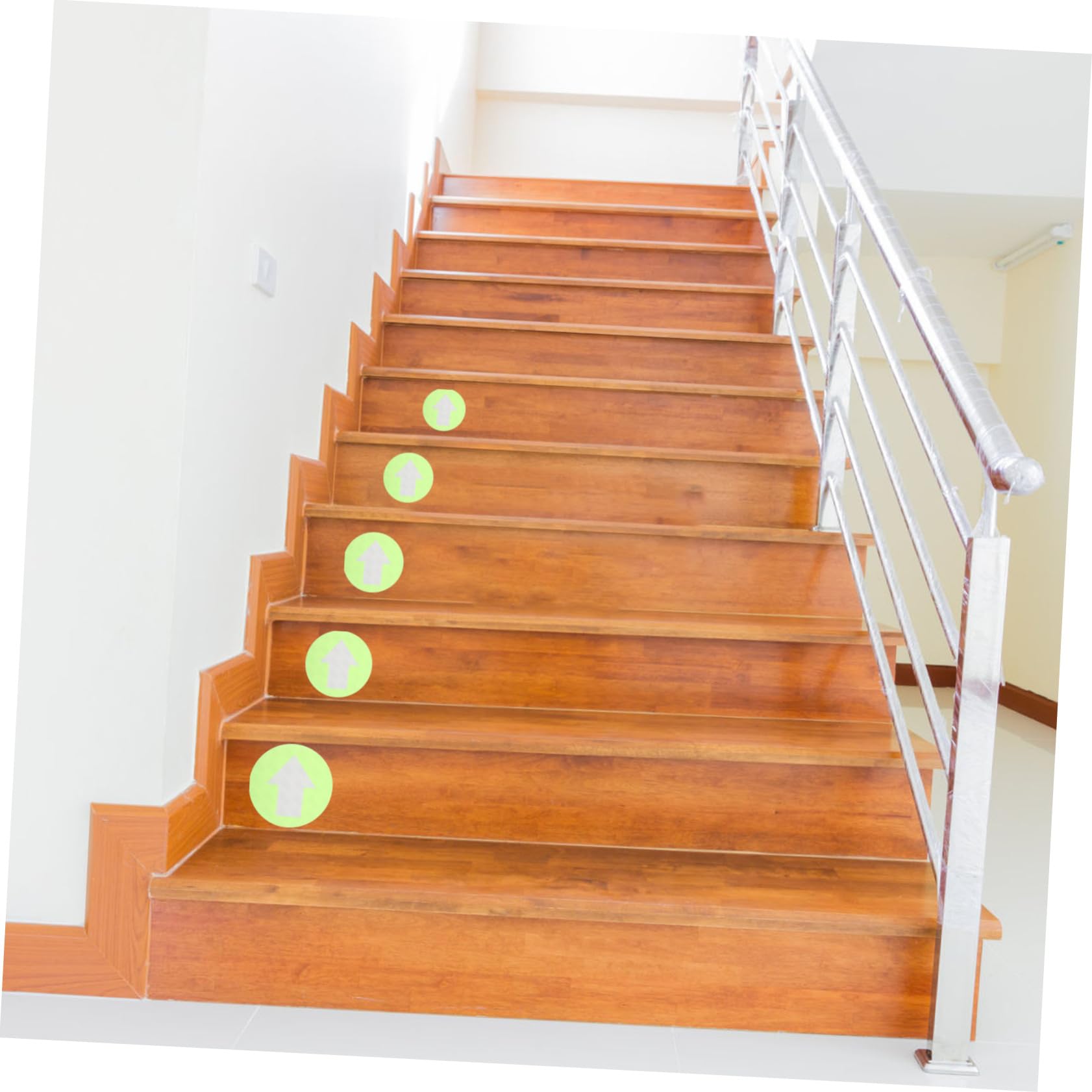 Outanaya 6pcs Reflective Trail Markers for Hunting PVC Signs Glow Tacks for Directional Arrow Signs